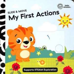 Baby Einstein Slide & Move My First Actions Novelty Board Book de PI Kids