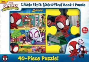 Disney Junior Marvel Spidey and His Amazing Friends: Little First Look and Find Book & Puzzle de Pi Kids