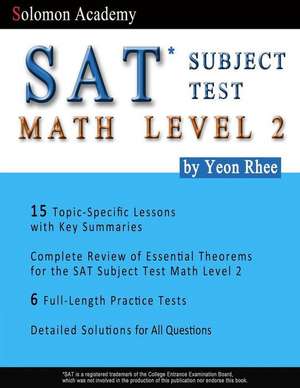 Solomon Academy's SAT Subject Test Math Level 2 de Yeon Rhee