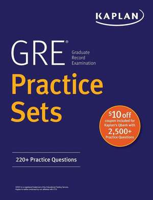 GRE Practice Sets de Kaplan Test Prep