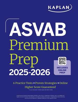 ASVAB Premium Prep 2025-2026 de Kaplan Test Prep