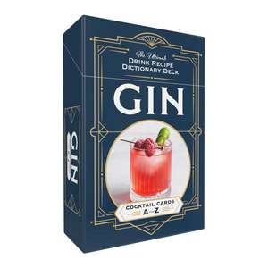 Gin Cocktail Cards A–Z: The Ultimate Drink Recipe Dictionary Deck de Adams Media