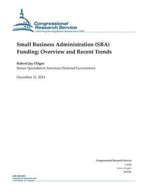 Small Business Administration (Sba) Funding de Congressional Research Service