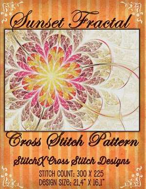 Sunset Fractal Cross Stitch Pattern de Tracy Warrington