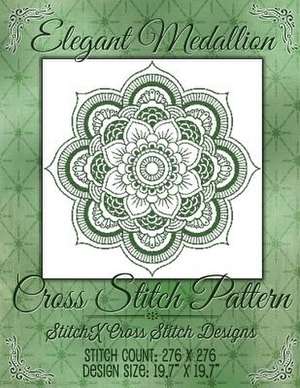 Elegant Medallion Cross Stitch Pattern de Tracy Warrington