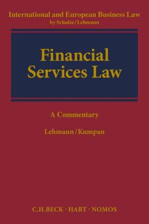 European Financial Services Law de Matthias Lehmann