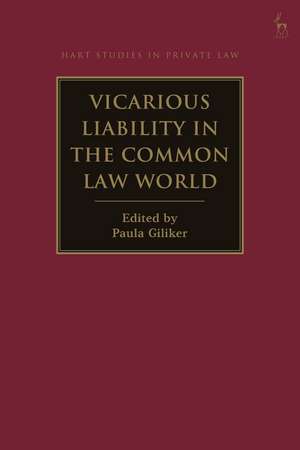 Vicarious Liability in the Common Law World de Professor Paula Giliker