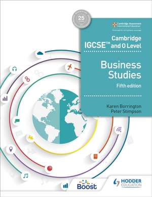 Cambridge IGCSE and O Level Business Studies de Karen Borrington