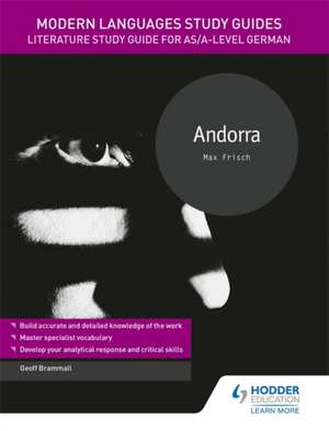 Modern Languages Study Guides: Andorra de Geoff Brammall