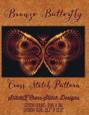 Bronze Butterfly Cross Stitch Pattern de Tracy Warrington