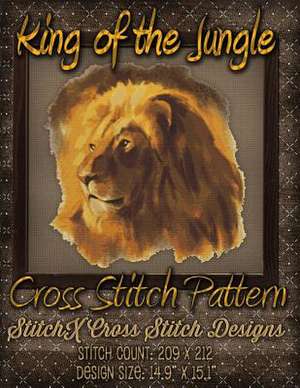 King of the Jungle Cross Stitch Pattern de Tracy Warrington