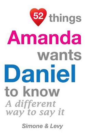 52 Things Amanda Wants Daniel to Know de Jay Ed. Levy