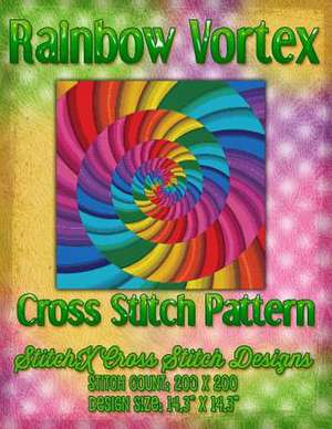 Rainbow Vortex Cross Stitch Pattern de Tracy Warrington