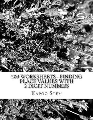 500 Worksheets - Finding Place Values with 2 Digit Numbers de Kapoo Stem