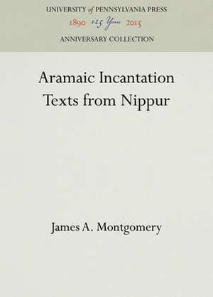 Aramaic Incantation Texts from Nippur de James A. Montgomery