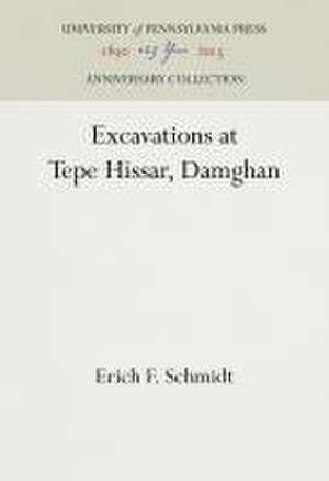 Excavations at Tepe Hissar, Damghan de Erich F. Schmidt