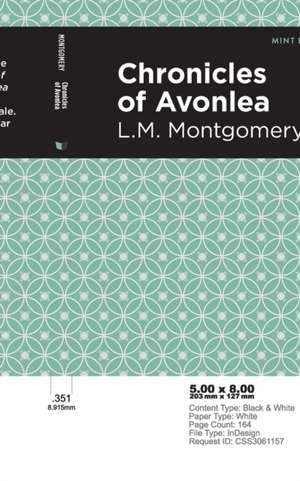 Chronicles of Avonlea de Lucy Maud Montgomery