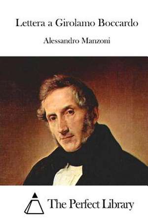 Lettera a Girolamo Boccardo de Alessandro Manzoni