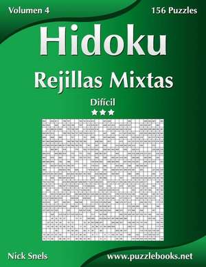 Hidoku Rejillas Mixtas - Dificil - Volumen 4 - 156 Puzzles