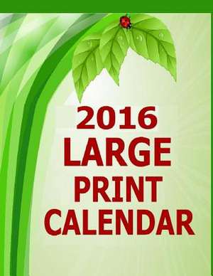 2016 Large Print Calendar de Frances P. Robinson