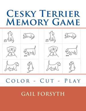 Cesky Terrier Memory Game de Gail Forsyth