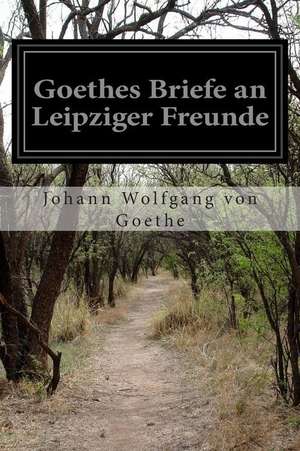 Goethes Briefe an Leipziger Freunde de Johann Wolfgang Von Goethe