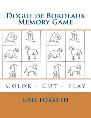 Dogue de Bordeaux Memory Game de Gail Forsyth