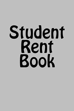 Student Rent Book de Alex Edwards