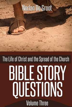 Bible Story Questions Volume Three: The Life of Christ and the Spread of the Church de Norlan De Groot