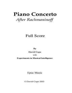 Piano Concerto (After Rachmaninoff) de David Cope