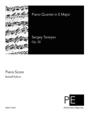 Piano Quartet in E Major de Sergey Taneyev