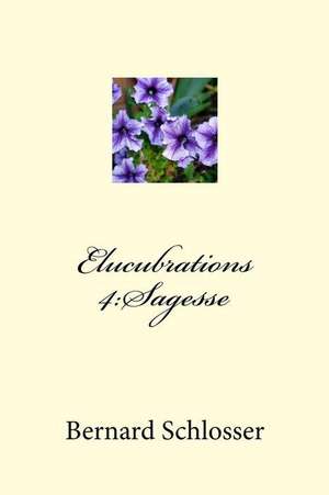 Elucubrations 4 de Bernard Schlosser