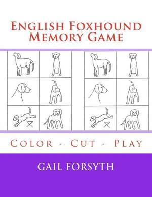 English Foxhound Memory Game de Gail Forsyth