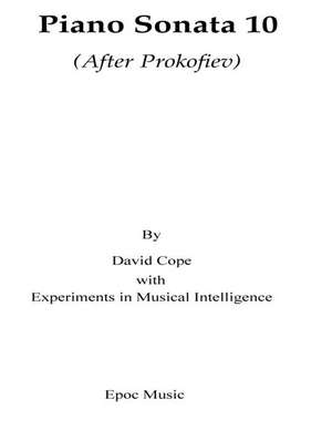 Prokofiev Sonata 10 de David Cope