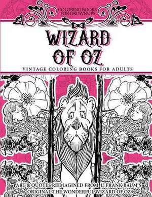 Coloring Books for Grownups Wizard of Oz de Books, Vintage Coloring