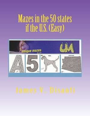 Mazes in the 50 States If the Us (Easy) de James V. Disanti