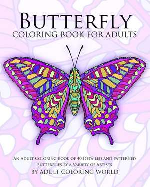 Butterfly Coloring Book for Adults de Adult Coloring World