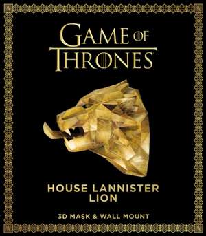 Game of Thrones Mask: House Lannister Lion (3D Mask & Wall Mount) de Wintercroft