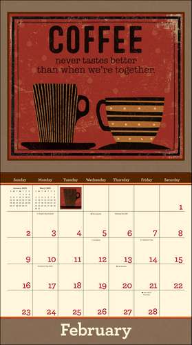 Coffee 2025 Deluxe Wall Calendar de Mr. Dan DiPaolo