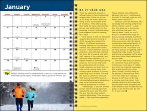 The Complete Runner's Day-by-Day Log 12-Month 2025 Planner Calendar de Matt Fitzgerald