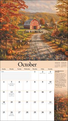 Thomas Kinkade Special Collector's Edition 2026 Deluxe Wall Calendar with Print de Thomas Kinkade