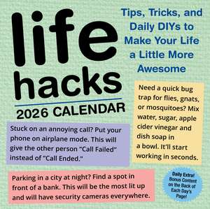 Life Hacks 2026 Day-to-Day Calendar de Keith Bradford