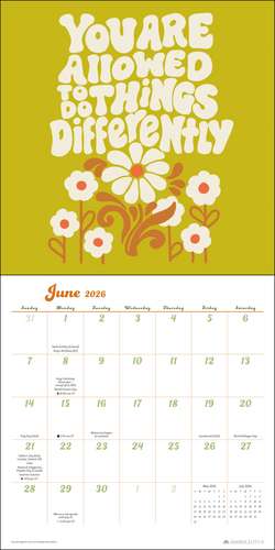 Kira Cyan 2026 Wall Calendar: Funky Daze Art & Inspirations de Kira Cyan Rittgers