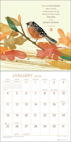 Thich Nhat Hanh 2026 Wall Calendar: Touching Peace de Thich Nhat Hanh