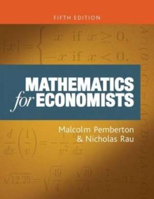 Mathematics for economists de Malcolm Pemberton