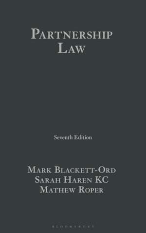 Partnership Law de Mark Blackett-Ord