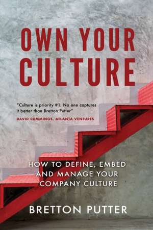 Own Your Culture: How to Define, Embed and Manage your Company Culture de Bretton Putter