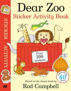 Dear Zoo Sticker Activity Book de Rod Campbell