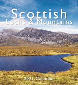 Scottish Lochs & Mountains Mini Easel Desk Calendar 2021