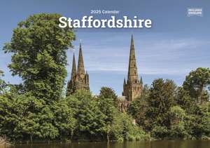 Staffordshire A5 Calendar 2025 de Carousel Calendars